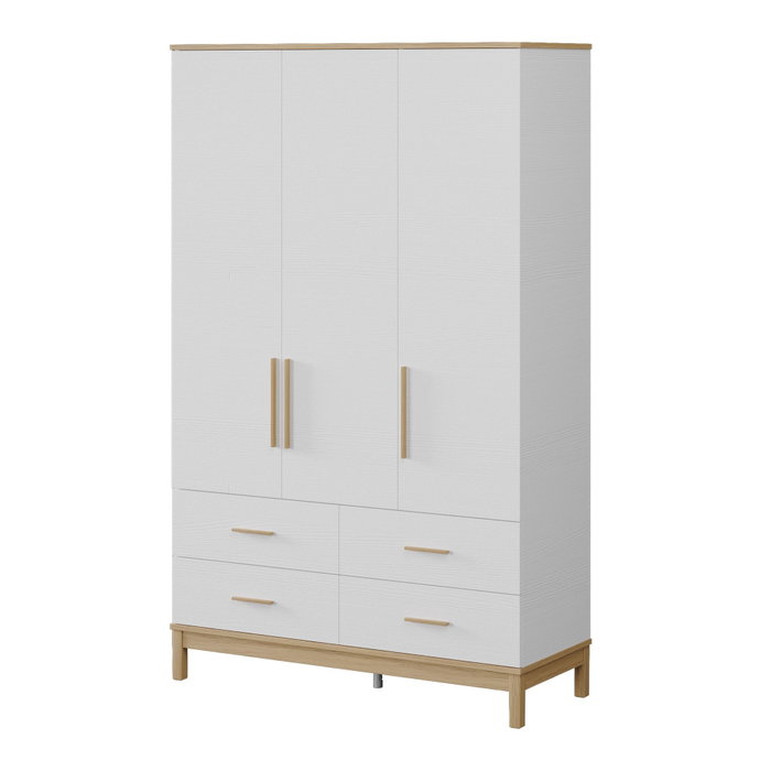 Hanah Home Armario Etto Mm1.44.03.C1 Madera y Roble Blanco Hanah Home Armario Etto Mm1.44.03.C1 Madera y Roble Blanco